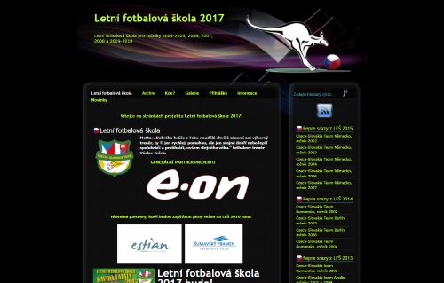 Oficiální web Letní fotbalové školy 2022